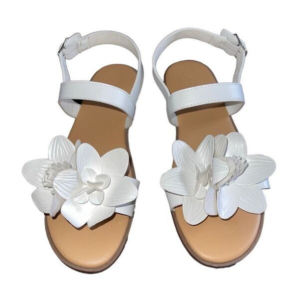 Cat & Jack Girls Melody Ankle Strap Sandals Flower 3 NWOT - Picture 1 of 5